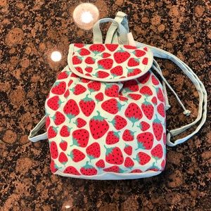 NWT Strawberry backpack